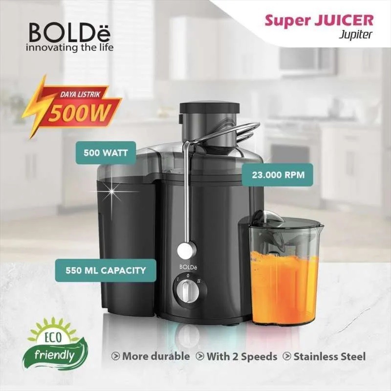 BOLDe Super Juicer Jupiter Alat Jus Garansi Resmi - Hitam