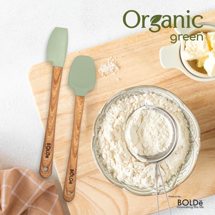 BOLDe Organic Green Utensil set 5pcs - Baking Set