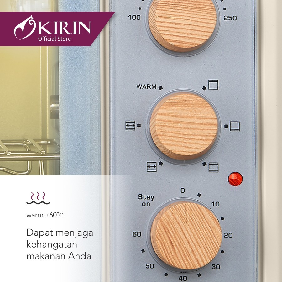 Kirin Omni Oven Listrik 20 Liter KBO-200 Low Watt KBO200 KBO 200 