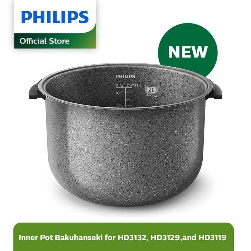 PHILIPS HD3110/33 Inner Pot 2L Bakuhanseki for HD3132/ HD3129/ HD3119