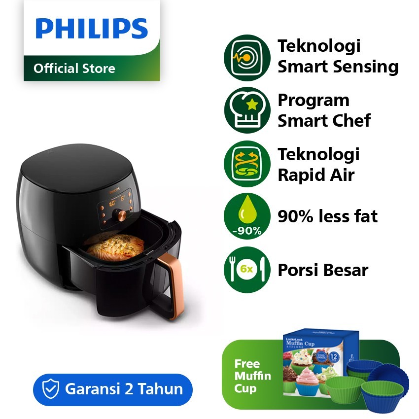PHILIPS Premium Air Fryer HD9860/90 XXL Airfryer HD9860 HD 9860