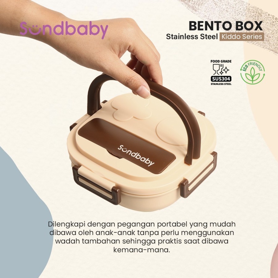 Bolde Sundbaby Box Kiddo - Tempat Makan Stainless Steel Lunch Box