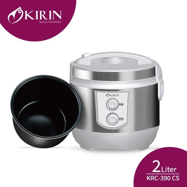 Kirin Rice Cooker 2 Liter KRC-390 / Penanak Nasi KRC 390 / Hard Anodized