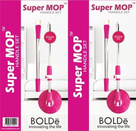 BOLDe Handle sets Super MOP Pengganti Tongkat Pel - Pink TNG