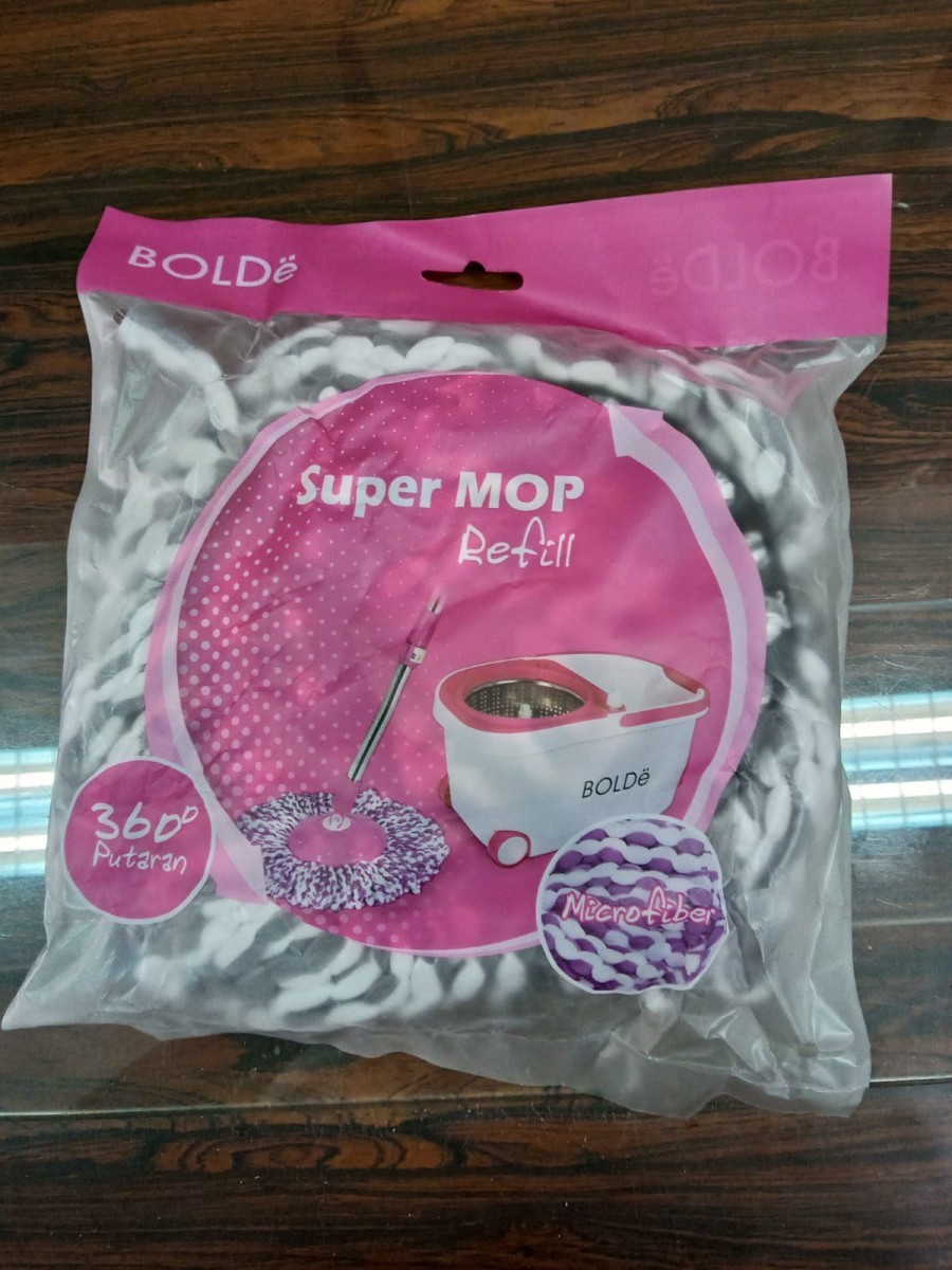 BOLDe Refill Super Mop Dijamin Ori - Abu Abu