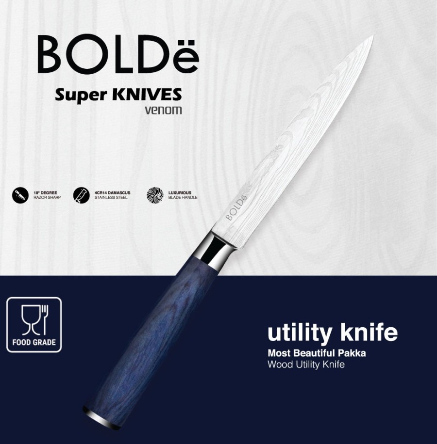 BOLDe Super Knives Venom Utility Knife Pisau Potong