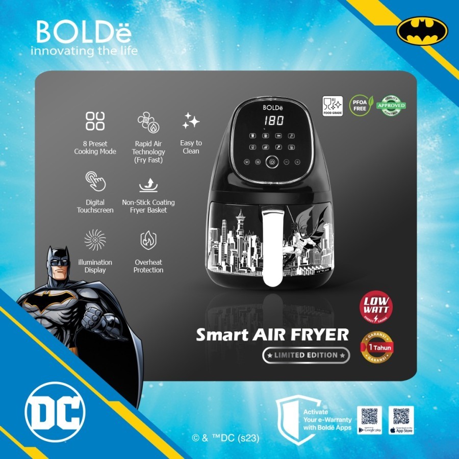 Bolde Smart Air Fryer Batman Edition - Air fryer 2.5L