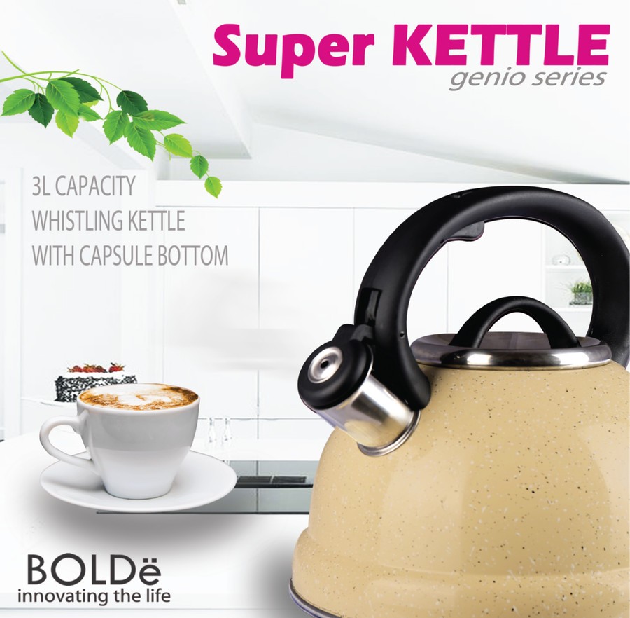 BOLDe Super Kettle Genio Series Ketel Siul Dijamin Ori