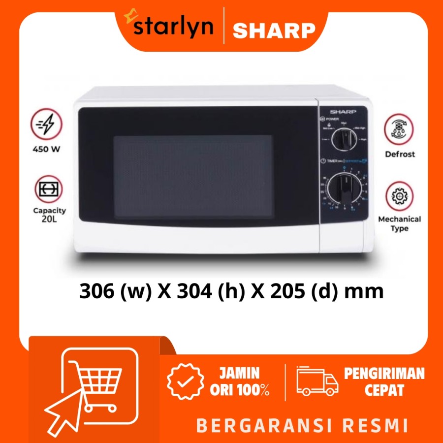 SHARP MICROWAVE R220MAWH / R220MA-WH - (20 LITER)
