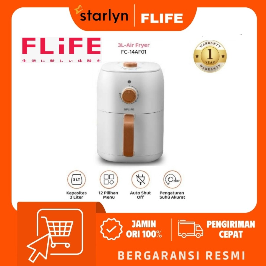 FLIFE Air Fryer 3 Lt FC14AF01 / FC 14AF01 Penggoreng Tanpa MInyak 