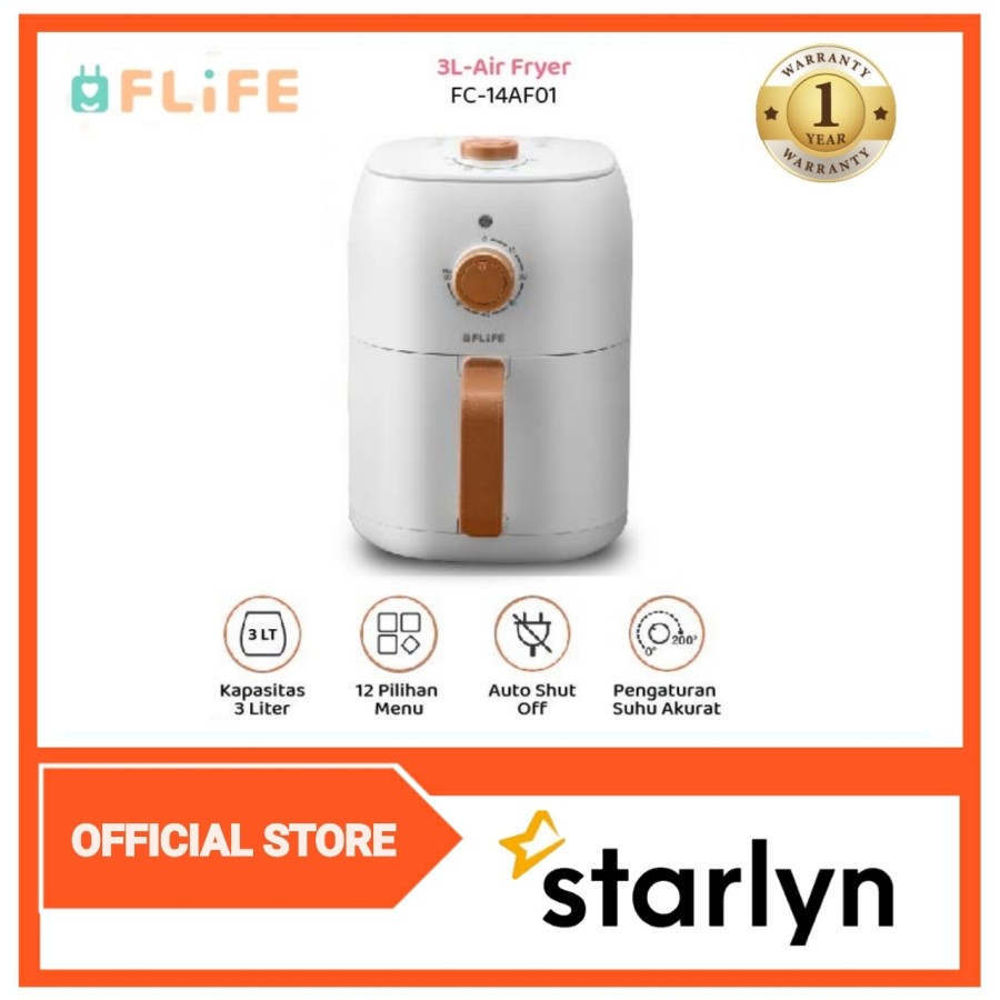 FLIFE Air Fryer 3 Lt FC14AF01 / FC 14AF01 Penggoreng Tanpa MInyak 