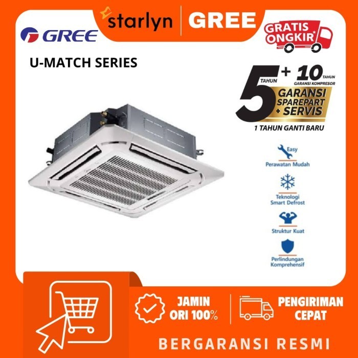 GREE GUD125T AC CASSETTE 4,5 PK STANDARD U MATCH SERIES GUD125T/A-K