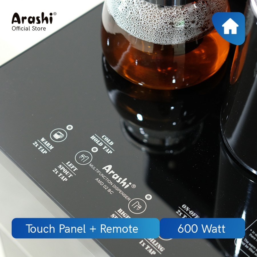 Arashi Multifunction Dispenser AMD 02BC / Hot & Cool / Galon Bawah