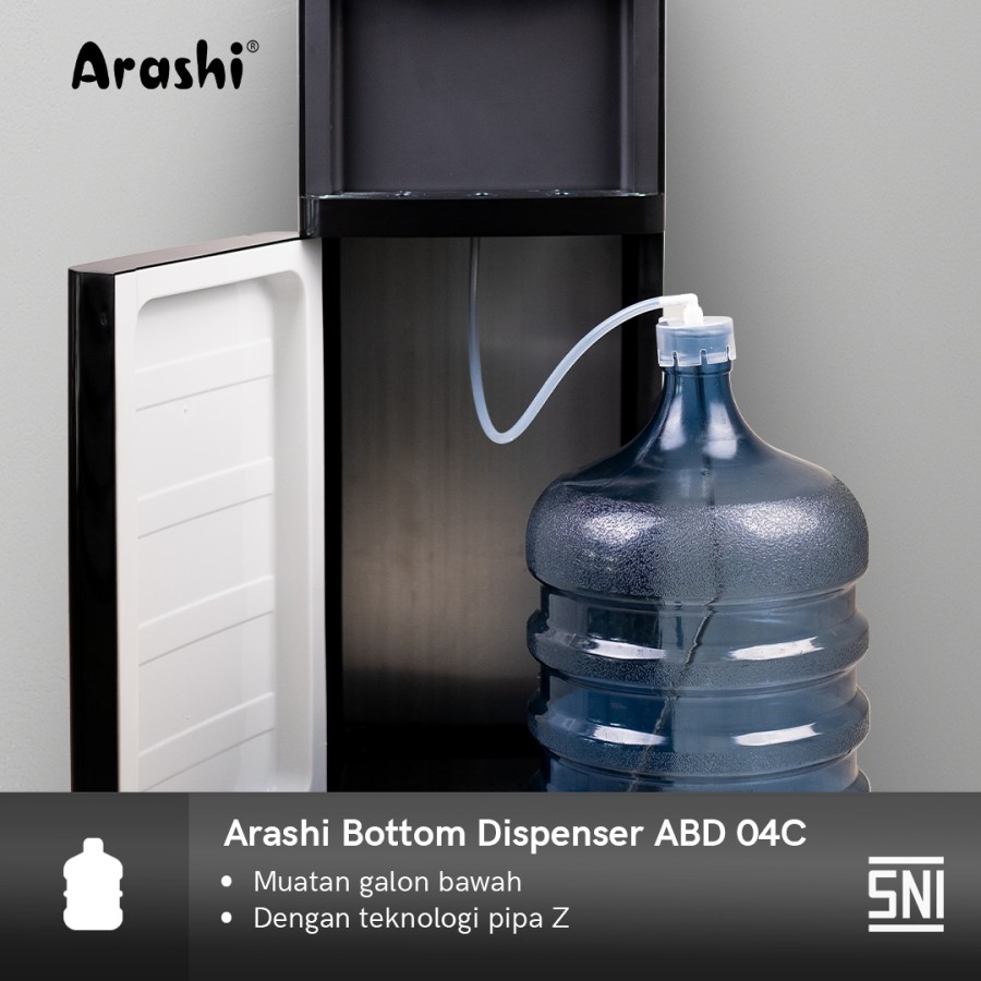 Dispenser Air Galon Bawah Arashi ABD 04C Water Dispeser 3 in 1