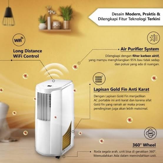 AC PORTABLE GREE GPC-09P1 / GPC09P1 (1 PK) with Air Purifier system