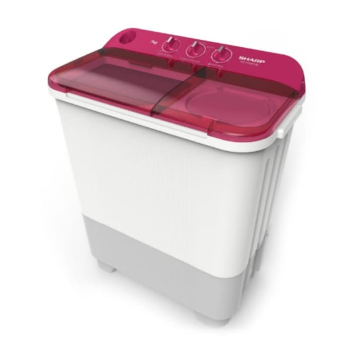 MESIN CUCI SHARP EST 75 NT 7KG 2 TABUNG 75NT 7 KG PUREMAGIC LOW WATT