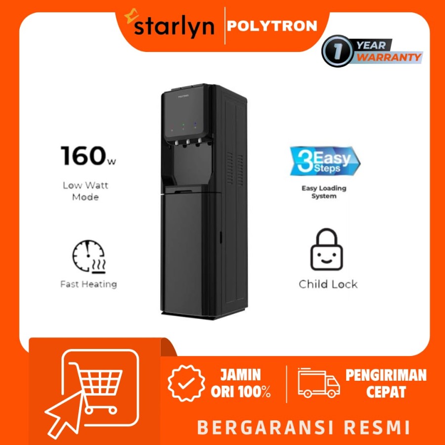POLYTRON PWC500X / PWC600 Dispenser PWC 600 Galon Bawah PS-PWC500X