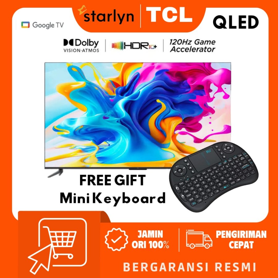 TCL Google TV 55C645 QLED 4K UHD 55 INCH C645 SMART TV HDR10 DOLBY