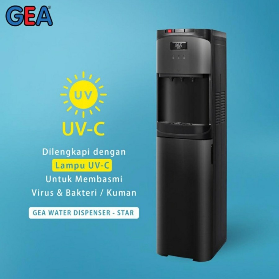GEA STAR Dispenser Galon Bawah with UV Lamp