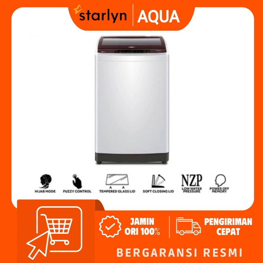 Mesin Cuci 1 Tabung Aqua Sanyo 88DD 8.5 Kg Hijab series Full Otomatis