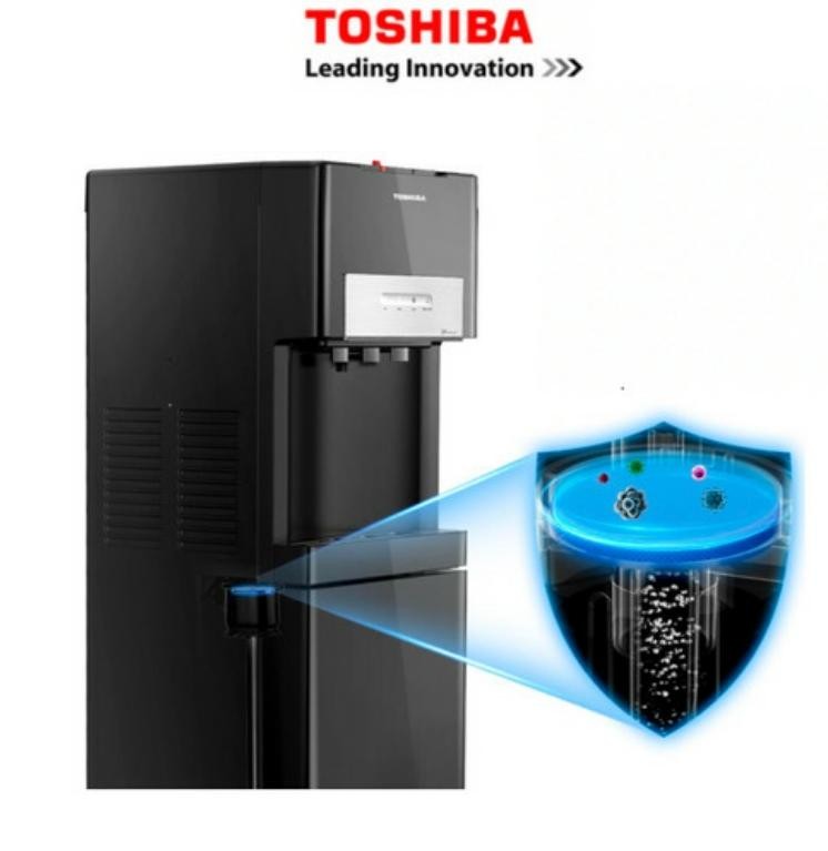 TOSHIBA Dispenser Galon Bawah + UV RWF-W2035UVBID(K) / RWFW 2035 UVBID