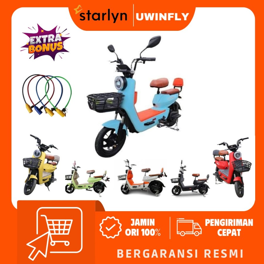 UWINFLY Dragonfly 7 Sepeda Listrik Bonus1 Kotak makan