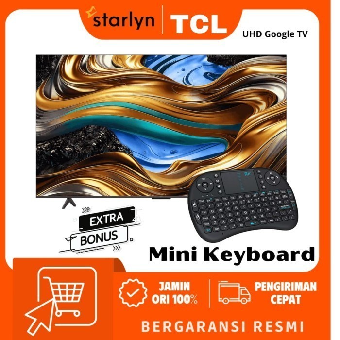 TCL 50P755 4K UHD HDR10 + Google TV w/ Dolby Vision-Atmos 50 Inch Bonus Mini Keyboard