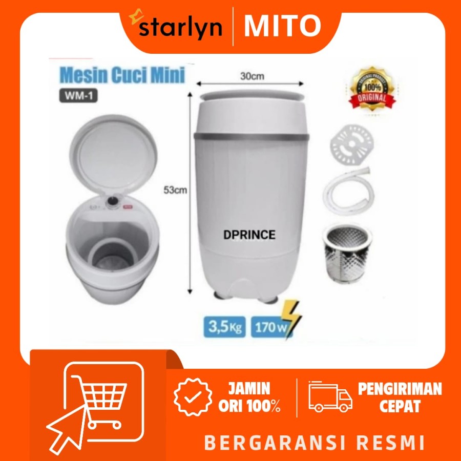Mito WM1 - Mesin Cuci Mini Portable 3,5 KG 