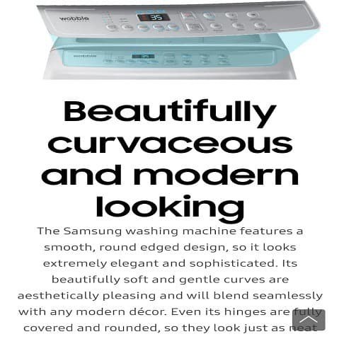 SAMSUNG Mesin Cuci 8kg Top Loading WA80H4000SW