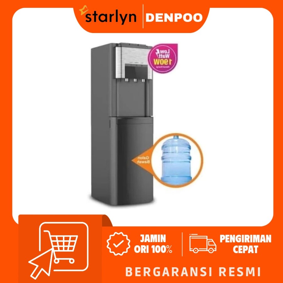 DENPOO DISPENSER GALON BAWAH PIPA STAINLESS STEEL-DDB 49