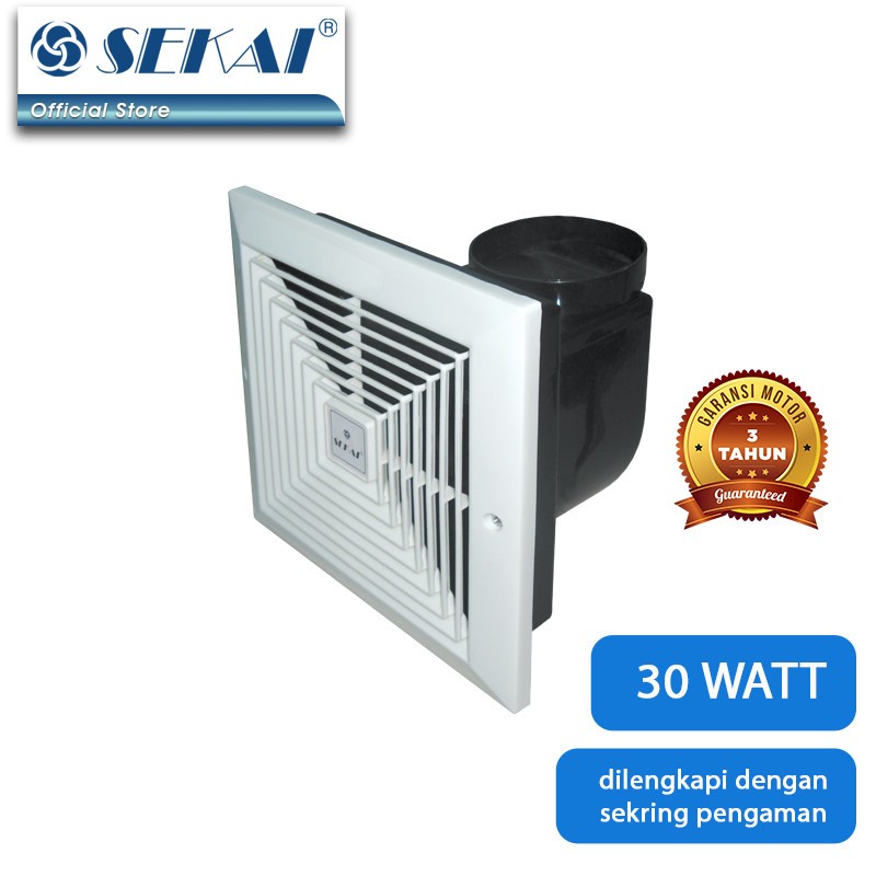 SEKAI Kipas Angin Dak Tipe Langit-Langit MVF893 Exhaust Plafon MVF 893