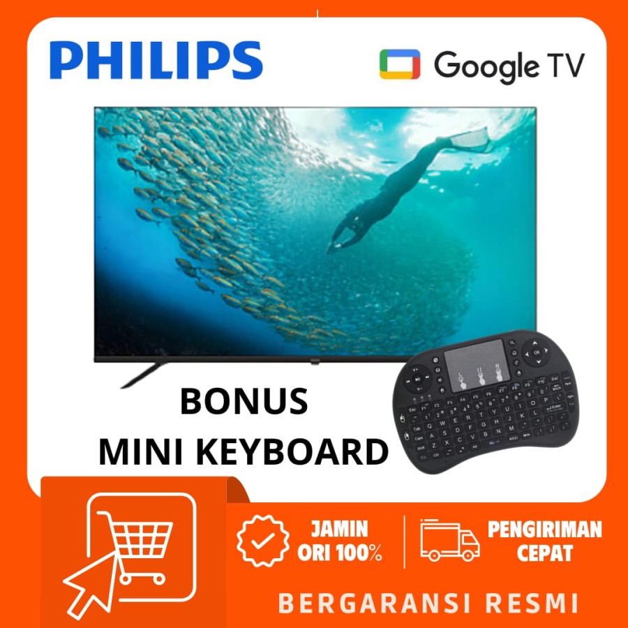 LED PHILIPS 50 PUT7029 / 55 PUT7029 / 65 PUT7029 LED TV Digital Smart Google 4K UHD TV - 50PUT7029