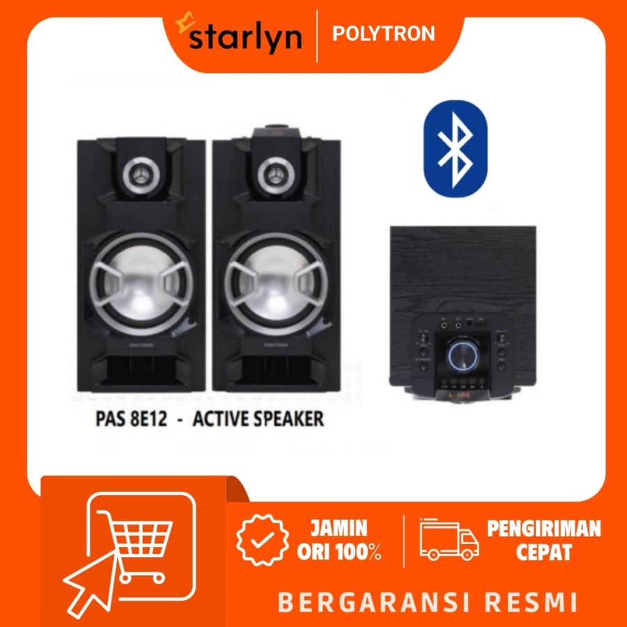 Polytron Active Speaker Bluetooth PAS-8E12 / PAS8E12 