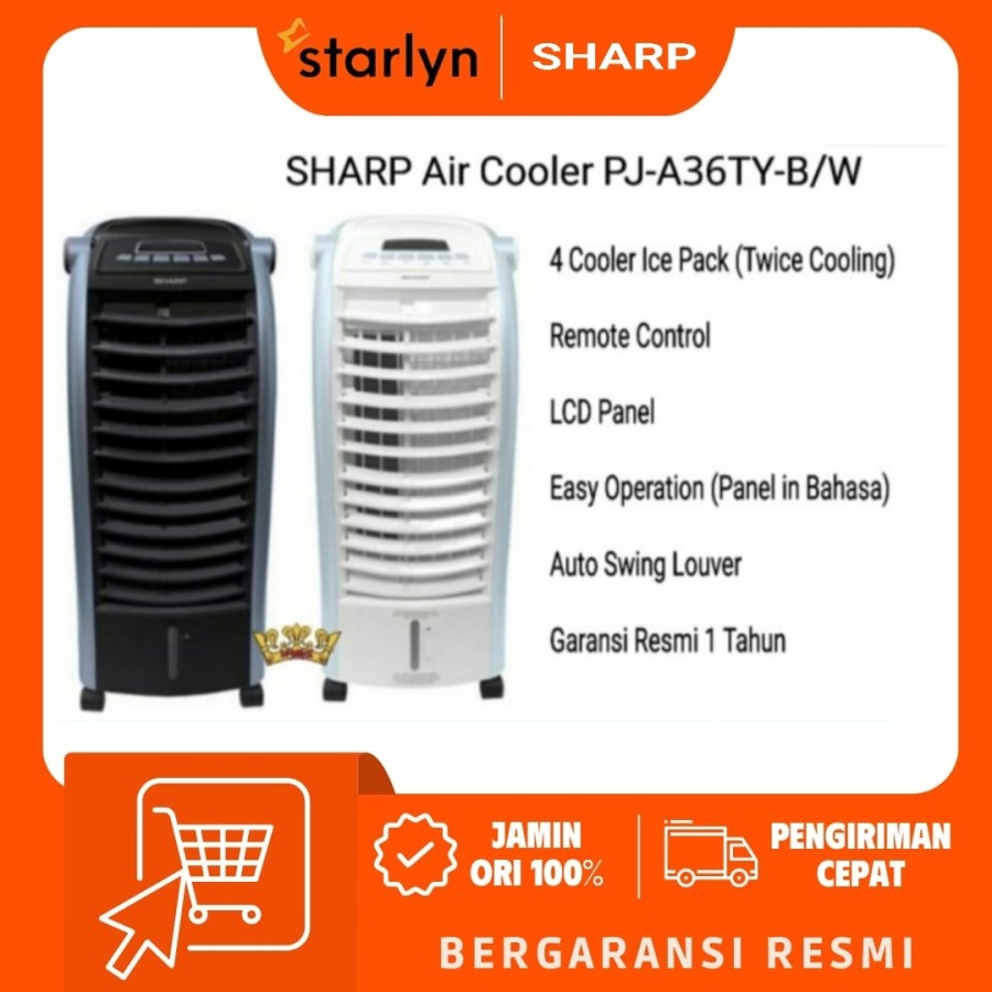 Sharp Air Cooler PJ-A36TY-B/W / PJA36TY / PJA36TYB / PJA36TYW 