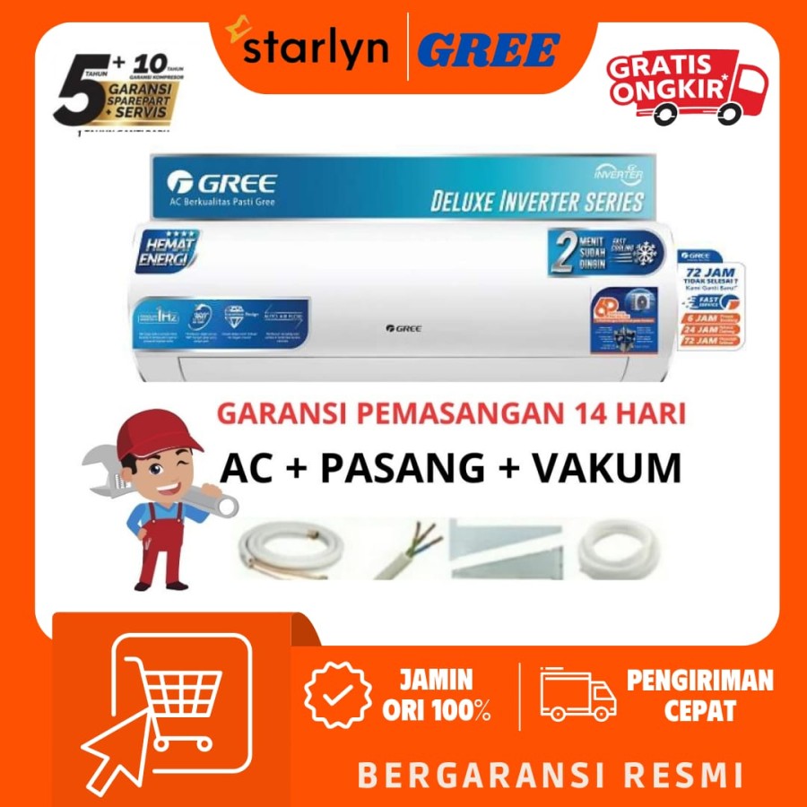AC GREE 05F1S INVERTER 0.5 PK GWC-05F1S 1/2 PK F1 SERIES 05F1S 