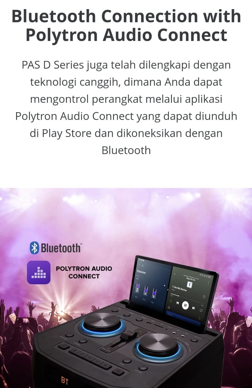 POLYTRON Speaker Aktif Video Out PAS-10D28