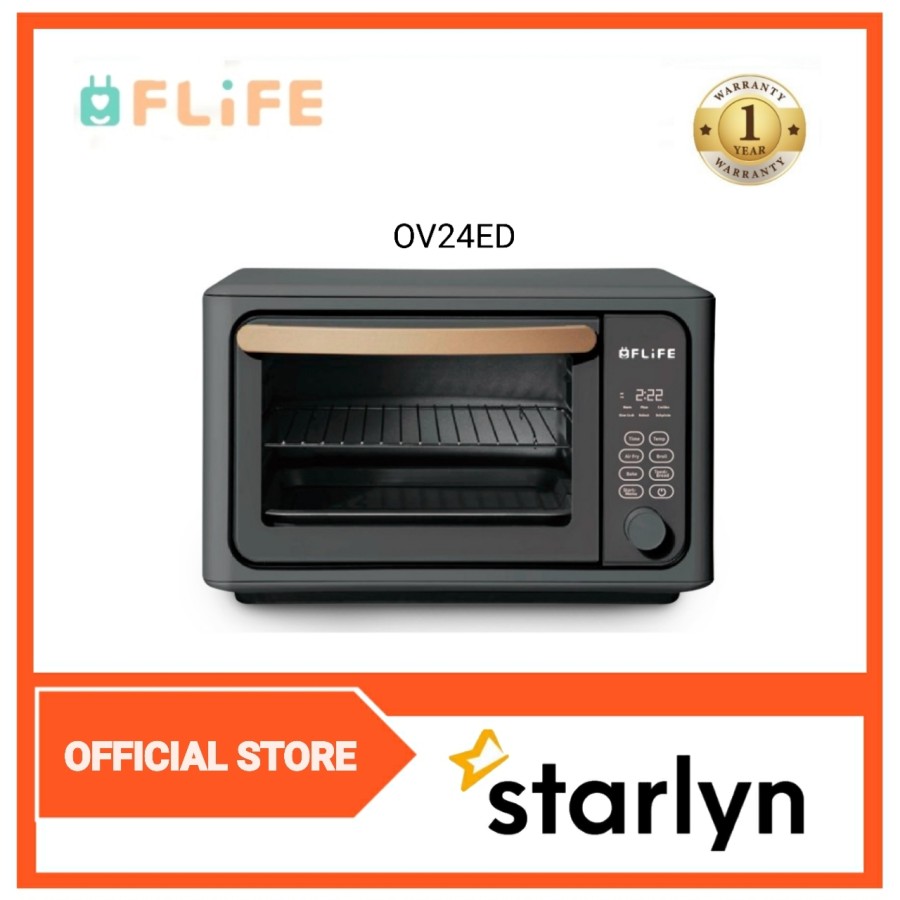 FLiFE Oven Listrik Digital With Air Fryer Toaster 24 Liter OV24E