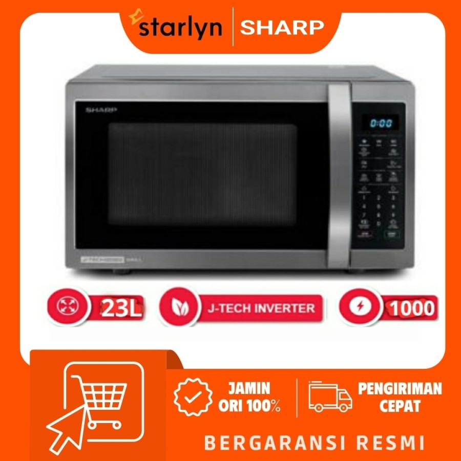 SHARP Microwave Grill Inverter Oven 23L R-650GX (BS)