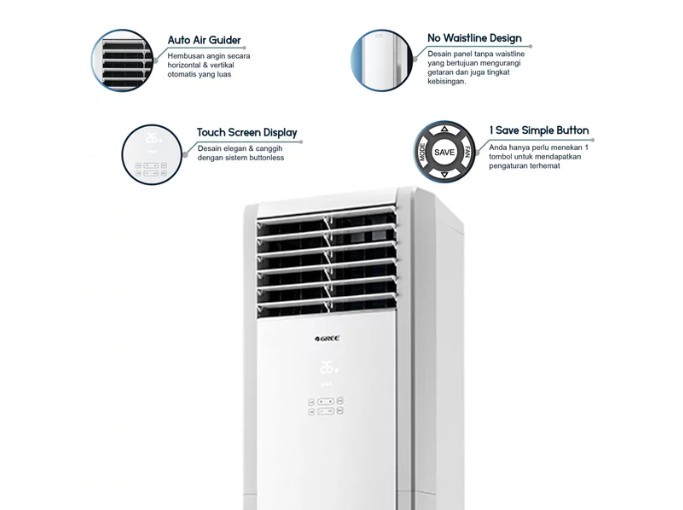 AC GREE 18STS 2PK - STS SERIES DELUXE FLOOR STANDING 1 PHASE 18STS
