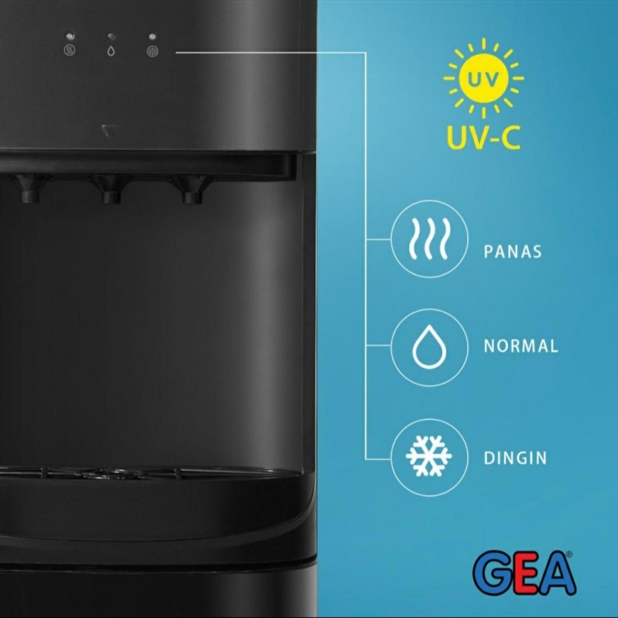 GEA STAR Dispenser Galon Bawah with UV Lamp