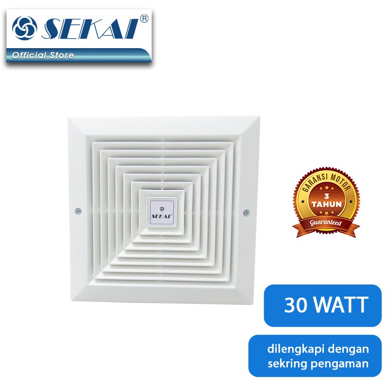 SEKAI Kipas Angin Dak Tipe Langit-Langit MVF893 Exhaust Plafon MVF 893
