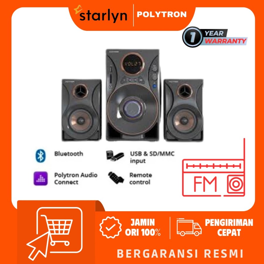 POLYTRON Speaker 9310 Multimedia Bluetooth PMA9310 Radio FM PMA 9310
