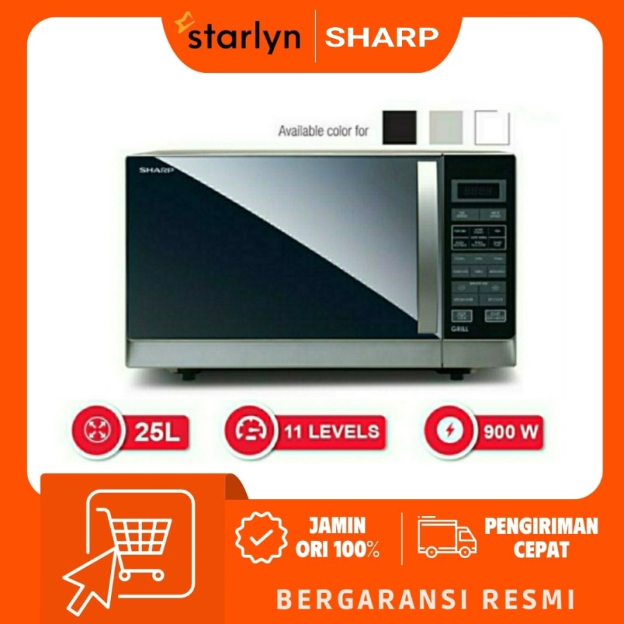 Microwave SHARP R-728 IN / SHARP R728 S/W/B Grill 25 Liter 1000w 