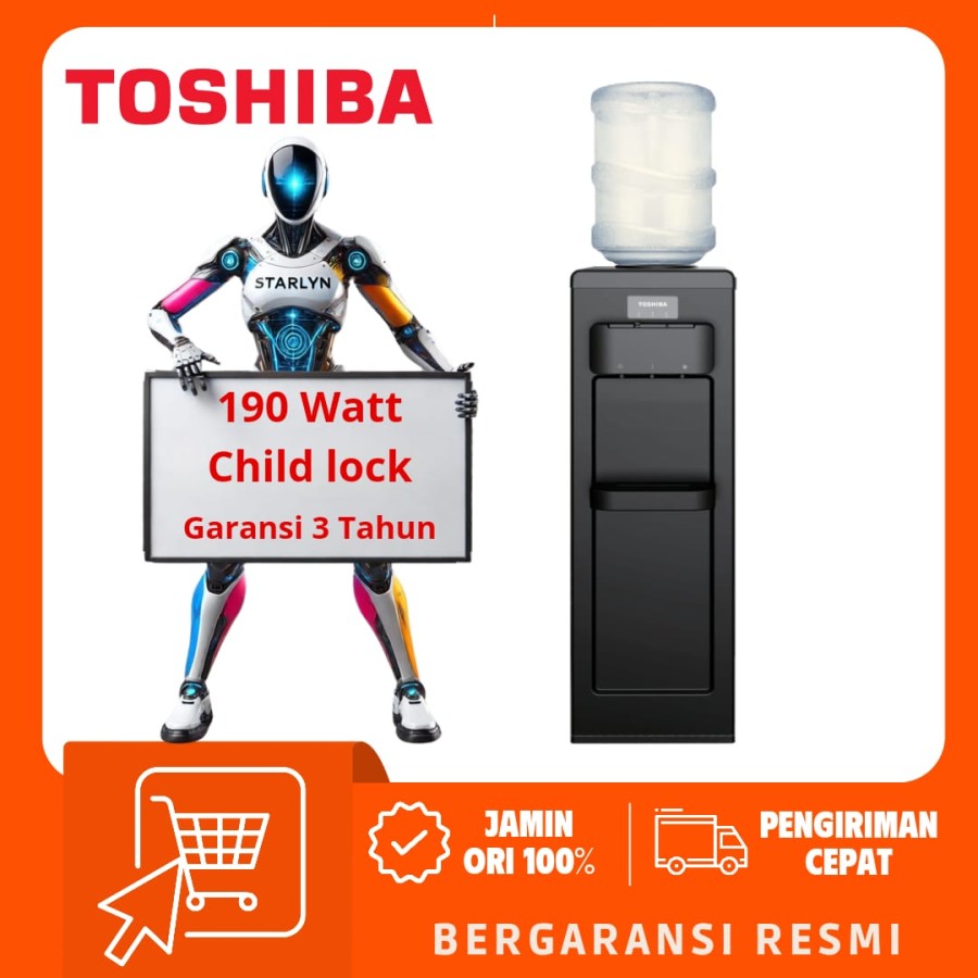 TOSHIBA Dispenser Air Galon Atas RWF-W1917TN(K)