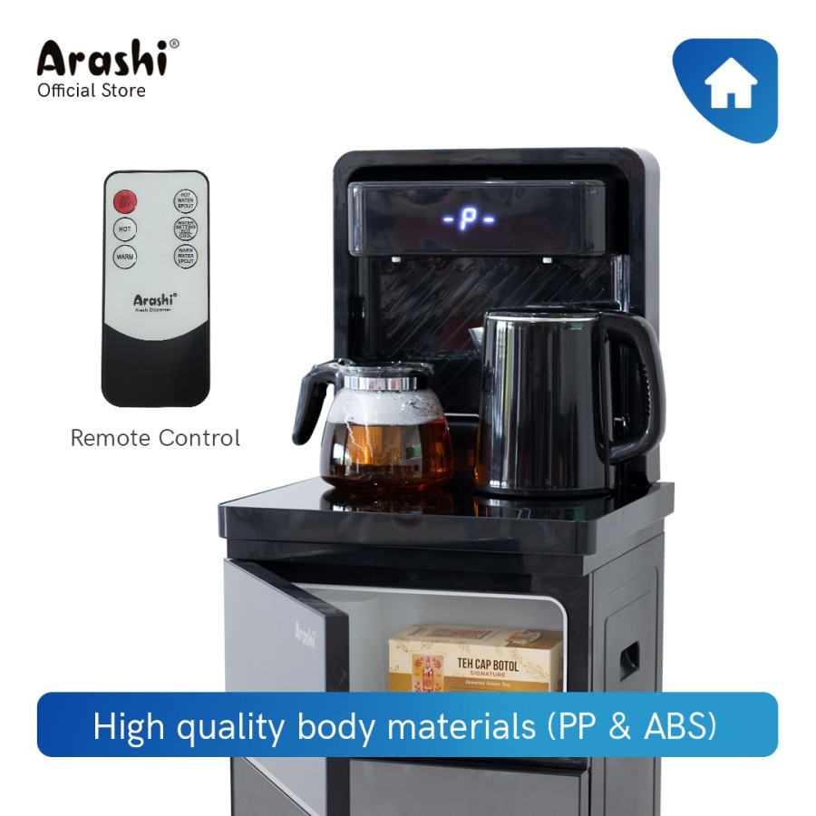 Arashi Multifunction Dispenser AMD 02BC / Hot & Cool / Galon Bawah