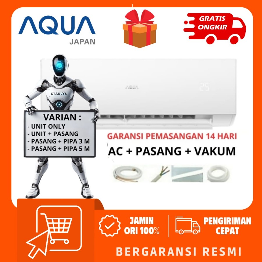AC AQUA JAPAN AQA-KCR5AHQ 0.5 PK 1/2 PK R32 LOW WATT 05AHQ