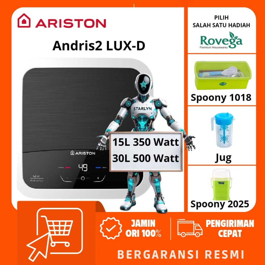 WATER HEATER ARISTON AN2 LUX15 ARISTON ANDRIS2 / LUX 15 ANDRIS 2
