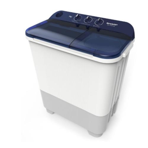 MESIN CUCI SHARP EST 75 NT 7KG 2 TABUNG 75NT 7 KG PUREMAGIC LOW WATT