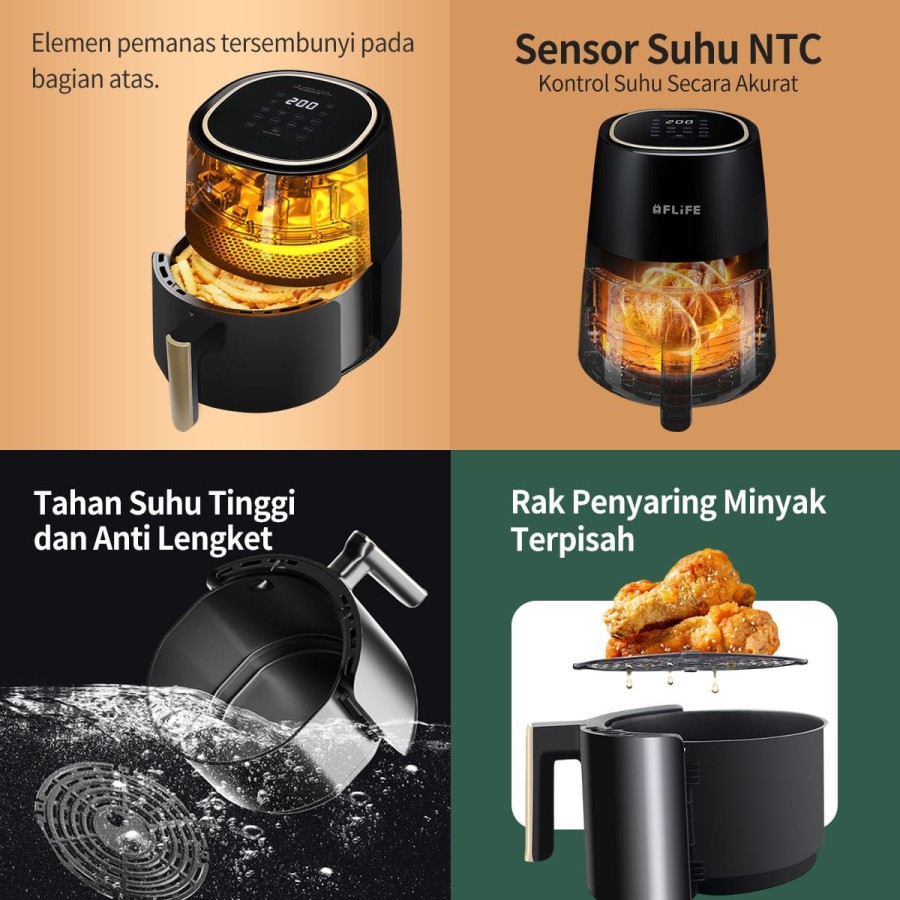 FLIFE - FC12AF01/ FC 12AF01 AIR FRYER