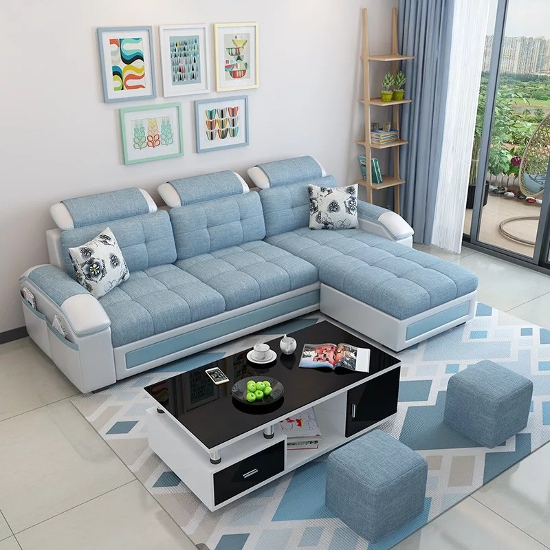 Sofa L Minimalis Simple Modern